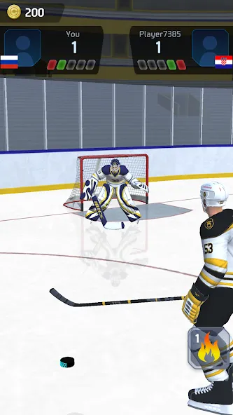 Hockey Game Stars 3D (Хоккей Гейм Старс 3D) МОД/Взлом [Деньги, Монеты и Меню MOD] Screenshot 1