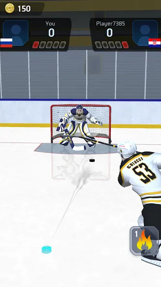 Hockey Game Stars 3D (Хоккей Гейм Старс 3D) МОД/Взлом [Деньги, Монеты и Меню MOD] Screenshot 2