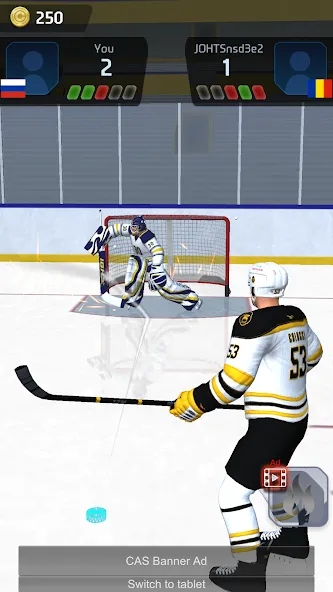 Hockey Game Stars 3D (Хоккей Гейм Старс 3D) МОД/Взлом [Деньги, Монеты и Меню MOD] Screenshot 5