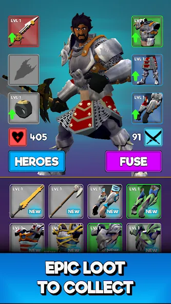 UnderKnight: One Thumb Warrior (Андернайт) МОД/Взлом [Бесконечные деньги, Монеты и Мега MOD] Screenshot 2