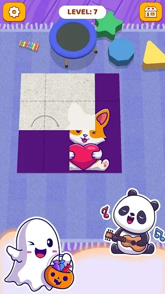 Paper Fold: Paper Puzzle 3D (Пейпер Фолд) МОД/Взлом [Много денег, Монет и Все открыто] Screenshot 5