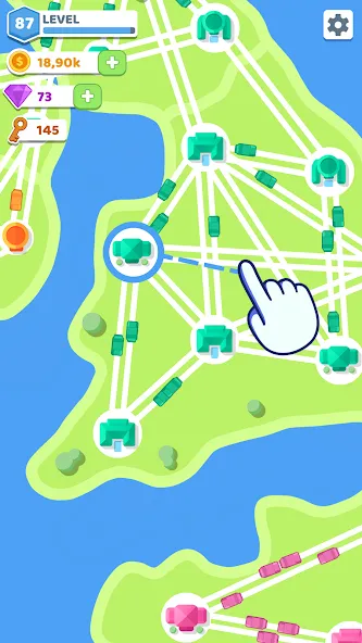 State Connect: Traffic Control (тейт Коннект) МОД/Взлом [Меню, Бесконечные монеты и Открытые уровни] Screenshot 1