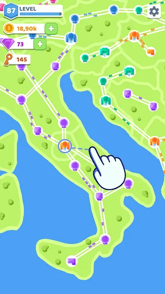 State Connect: Traffic Control (тейт Коннект) МОД/Взлом [Меню, Бесконечные монеты и Открытые уровни] Screenshot 2