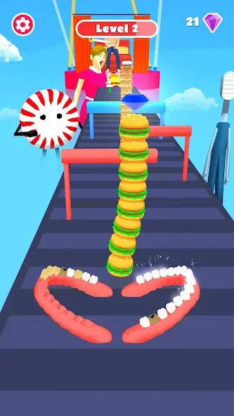 Teeth Shield (Тийф шилд) МОД/Взлом [Меню, Бесконечные монеты и Открытые уровни] Screenshot 1