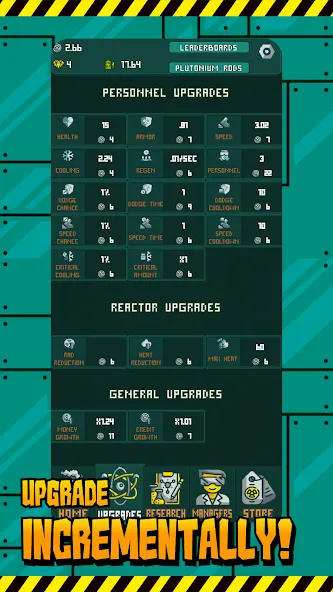 Critical - Incremental Reactor (Критикал) МОД/Взлом [Меню, Бесконечные монеты и Открытые уровни] Screenshot 3