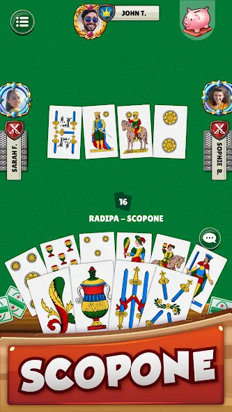 Scopa - Italian Card Game (Скопа) МОД/Взлом [Много монет, Открытые уровни и Мега MOD] Screenshot 4