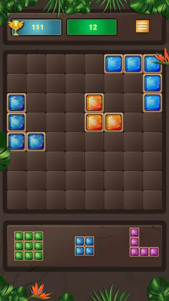 Block Puzzle (Блокголоволомка) МОД/Взлом [Меню, Бесконечные монеты и Открытые уровни] Screenshot 5