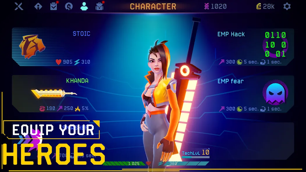 Rush Angel - Cyberpunk RPG (Раш Энджел) МОД/Взлом [Деньги, Монеты и Меню MOD] Screenshot 2