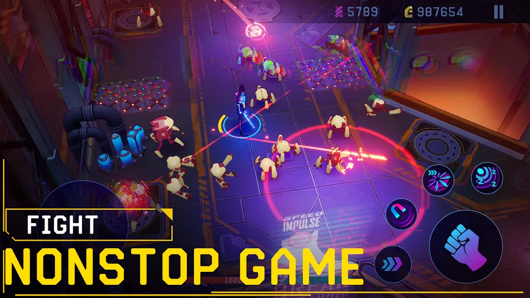 Rush Angel - Cyberpunk RPG (Раш Энджел) МОД/Взлом [Деньги, Монеты и Меню MOD] Screenshot 5