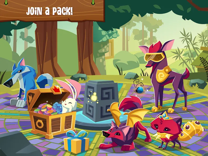 Animal Jam (Анимал Джем) МОД/Взлом [Меню, Бесконечные монеты и Открытые уровни] Screenshot 2