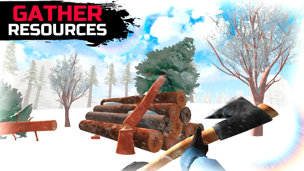 WinterCraft: Survival Forest (ВинтерКрафт) МОД/Взлом [Все открыто, Дополнительные деньги и Меню MOD] Screenshot 4