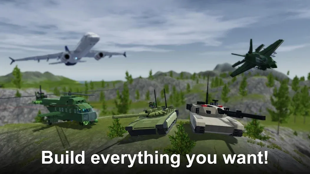 Sandbox World - 3D mechanics (Сэндбокс Ворлд) МОД/Взлом [Бесконечные деньги, Монеты и Мега MOD] Screenshot 1