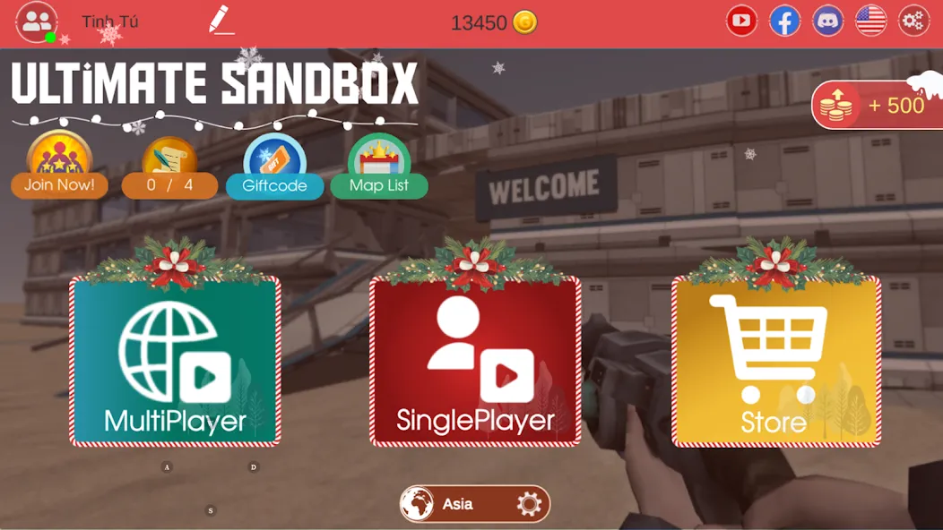 Ultimate Sandbox: Mod Online (Ультимейт Сэндбокс) МОД/Взлом [Бесконечные деньги, Монеты и Мега MOD] Screenshot 1