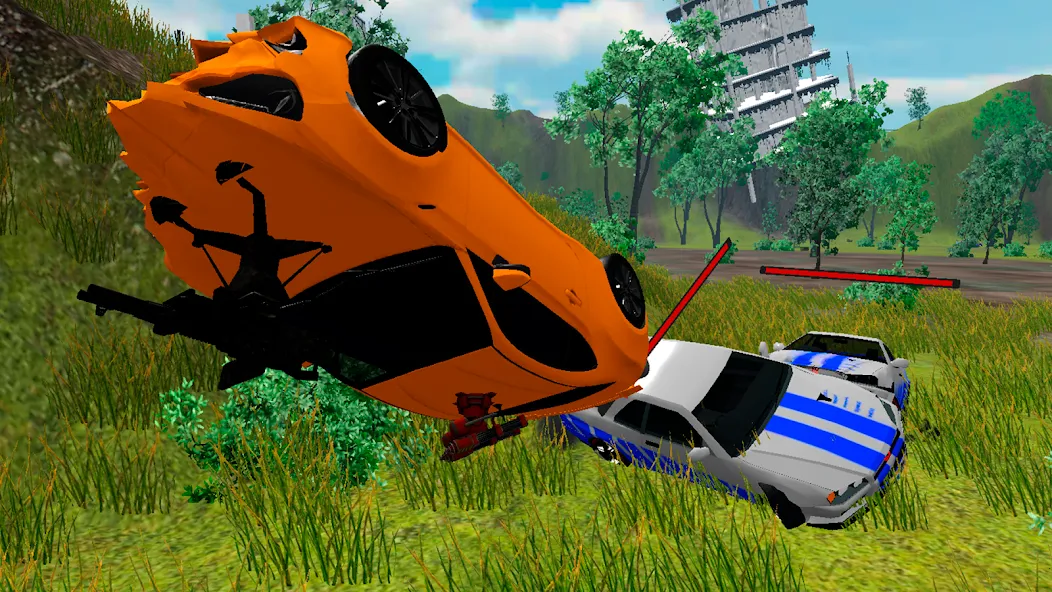 Car Crash Arena Simulator 3D МОД/Взлом [Меню, Бесконечные монеты и Открытые уровни] Screenshot 1