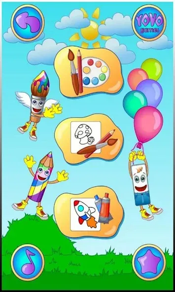 Coloring pages МОД/Взлом [Все открыто, Дополнительные деньги и Меню MOD] Screenshot 1