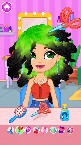 Hair salon МОД/Взлом [Все открыто, Дополнительные деньги и Меню MOD] Screenshot 1