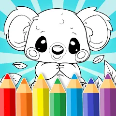 Скачать Взломанная Animal coloring pages на Андроид (Все цвета разблокированы)