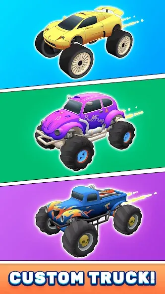 Monster Truck Rampage (Монстр Трак Рэмпейдж) МОД/Взлом [Меню, Бесконечные монеты и Открытые уровни] Screenshot 4