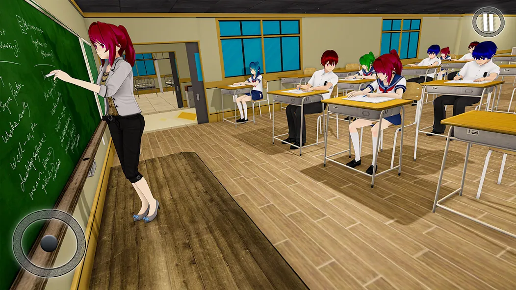 Anime Girl School Teacher 3D МОД/Взлом [Все открыто, Дополнительные деньги и Меню MOD] Screenshot 2