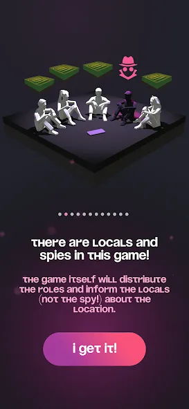Spyfall - party game МОД/Взлом [Деньги, Монеты и Меню MOD] Screenshot 2