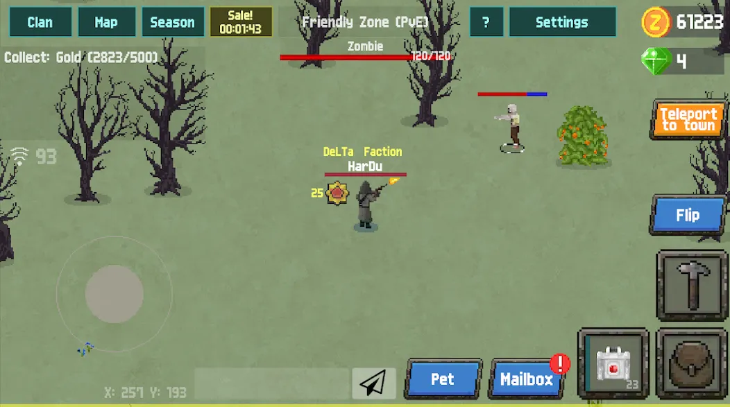 Zombix Online (Зомбикс Онлайн) МОД/Взлом [Все открыто, Дополнительные деньги и Меню MOD] Screenshot 3