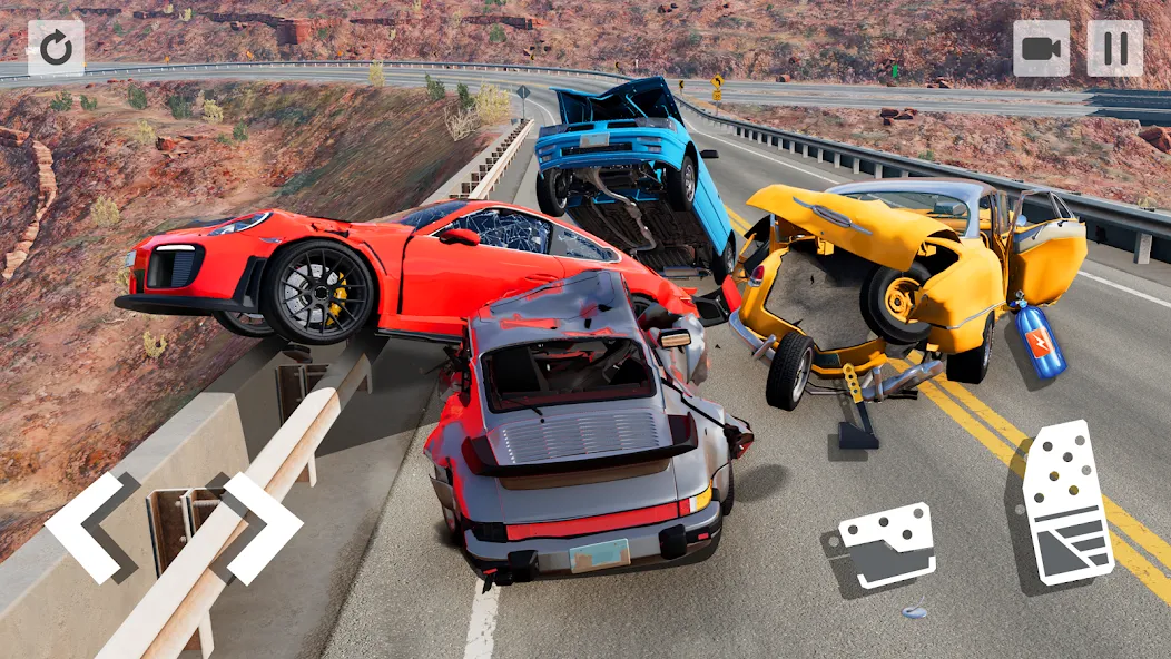Car Crash Game (Кар Краш Гейм) МОД/Взлом [Меню, Бесконечные монеты и Открытые уровни] Screenshot 1