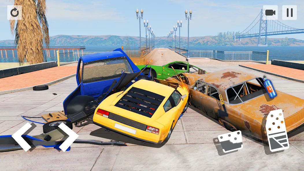 Car Crash Game (Кар Краш Гейм) МОД/Взлом [Меню, Бесконечные монеты и Открытые уровни] Screenshot 3