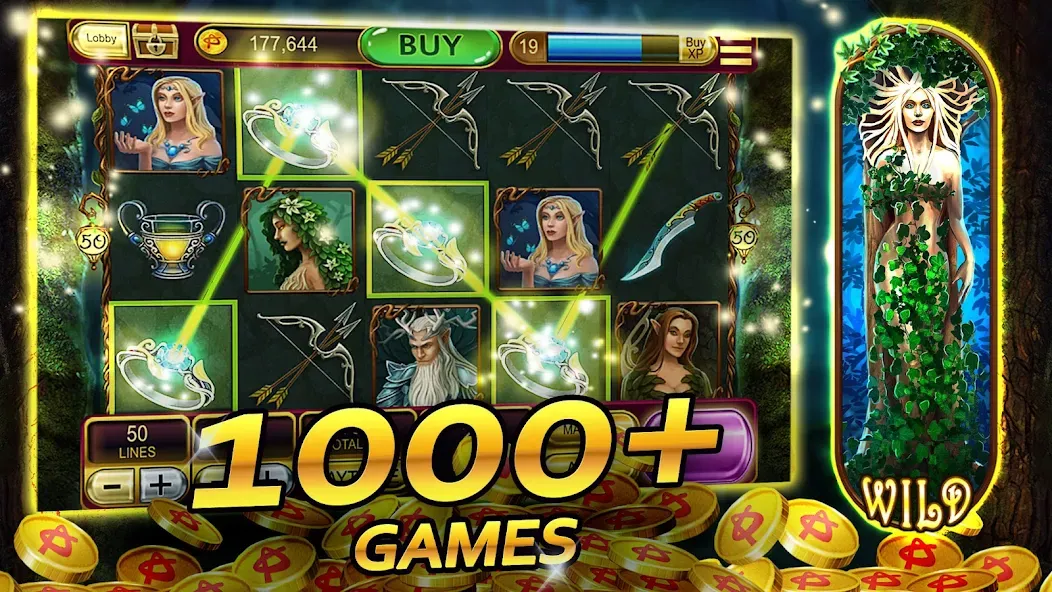 Vegas Casino - Slot Machines (Вегас Казино) МОД/Взлом [Все открыто, Дополнительные деньги и Меню MOD] Screenshot 3