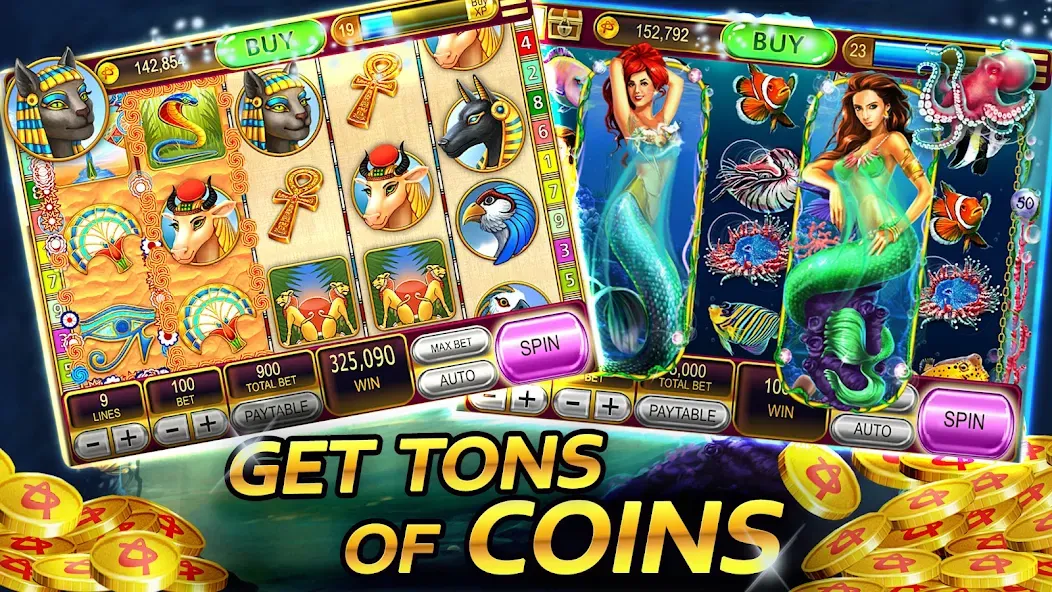 Vegas Casino - Slot Machines (Вегас Казино) МОД/Взлом [Все открыто, Дополнительные деньги и Меню MOD] Screenshot 4