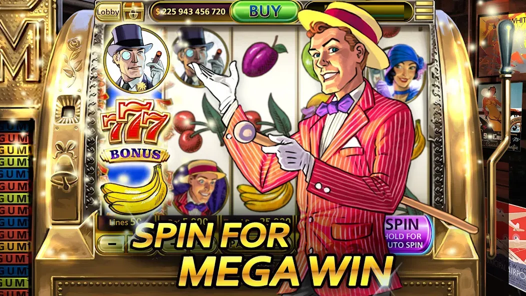 Vegas Casino - Slot Machines (Вегас Казино) МОД/Взлом [Все открыто, Дополнительные деньги и Меню MOD] Screenshot 5