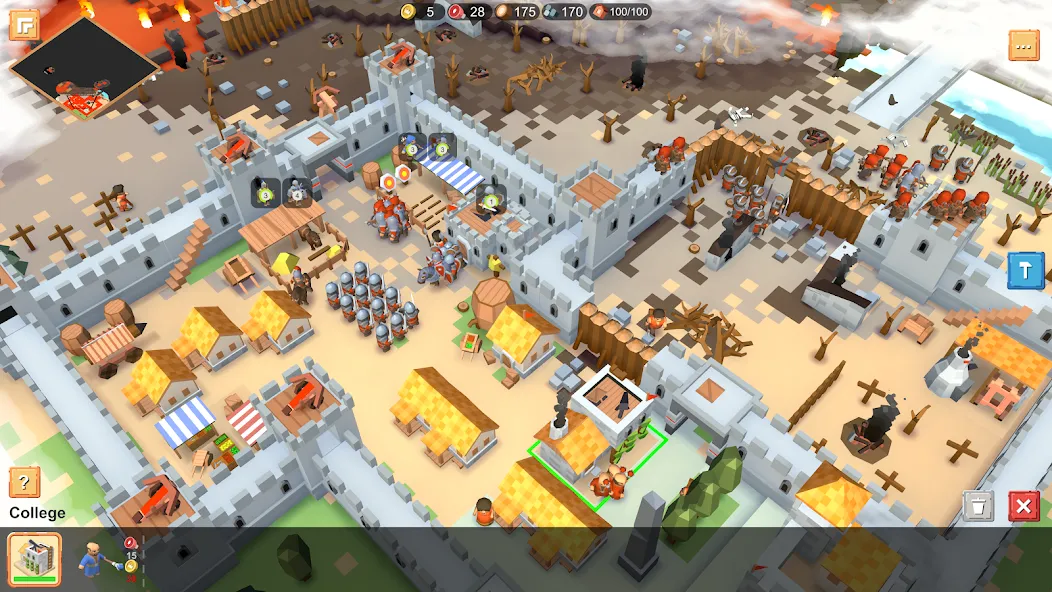 RTS Siege Up! - Medieval War МОД/Взлом [Много денег, Монет и Все открыто] Screenshot 1