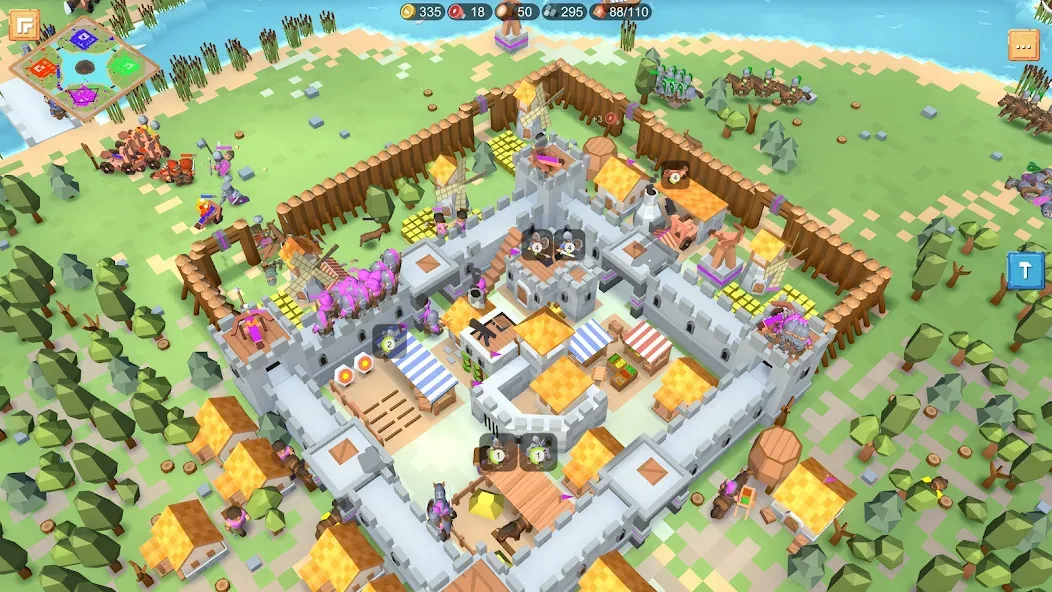RTS Siege Up! - Medieval War МОД/Взлом [Много денег, Монет и Все открыто] Screenshot 2