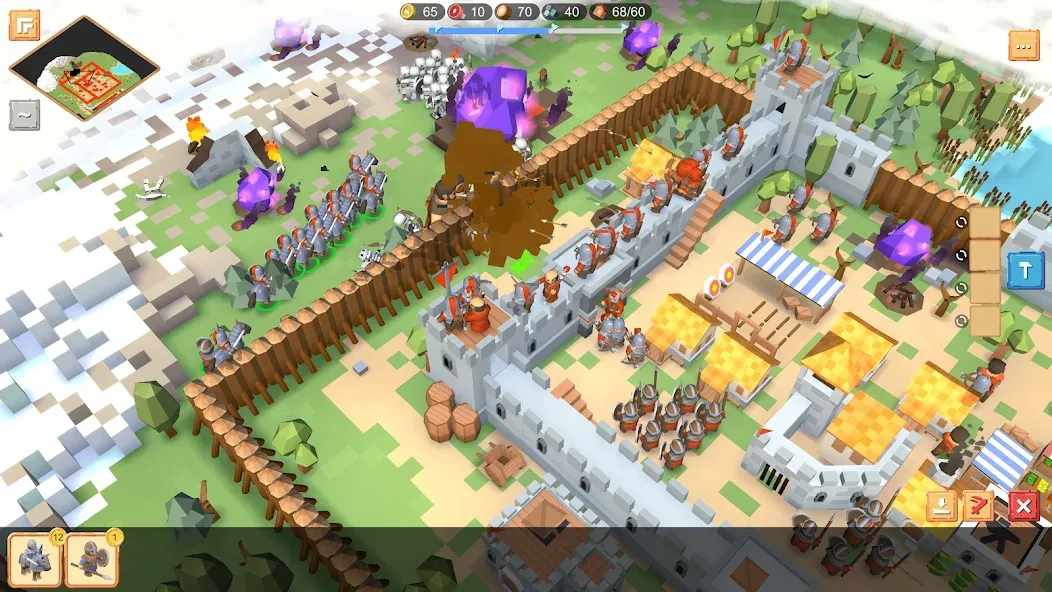 RTS Siege Up! - Medieval War МОД/Взлом [Много денег, Монет и Все открыто] Screenshot 4