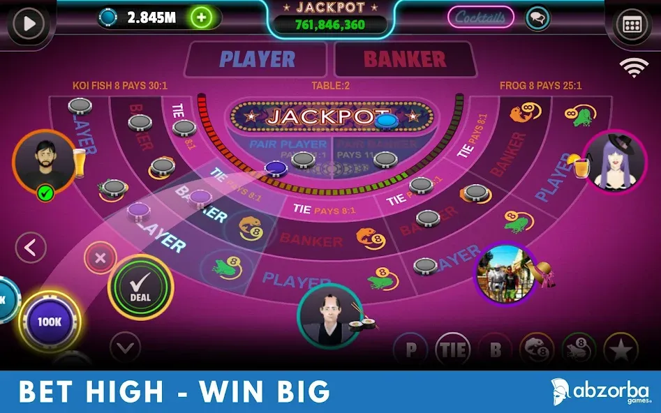 Baccarat (Баккара) МОД/Взлом [Все открыто, Дополнительные деньги и Меню MOD] Screenshot 2