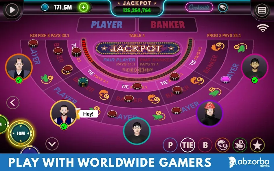 Baccarat (Баккара) МОД/Взлом [Все открыто, Дополнительные деньги и Меню MOD] Screenshot 3