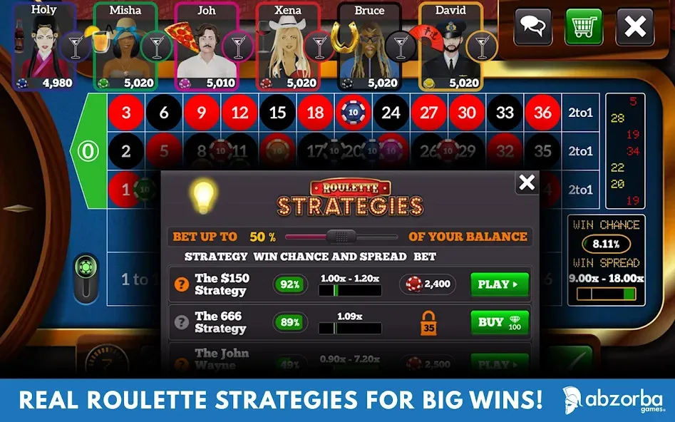 Roulette Live Casino Tables (Рулетка Лайв) МОД/Взлом [Много денег, Монет и Все открыто] Screenshot 5