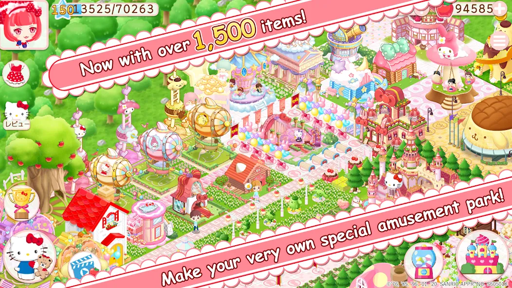HelloKittyWorld2 Sanrio Kawaii (ХеллоуКиттиВорлд2 Санрио Каваии) МОД/Взлом [Все открыто, Дополнительные деньги и Меню MOD] Screenshot 2