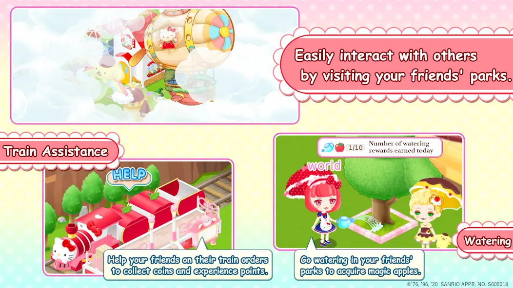 HelloKittyWorld2 Sanrio Kawaii (ХеллоуКиттиВорлд2 Санрио Каваии) МОД/Взлом [Все открыто, Дополнительные деньги и Меню MOD] Screenshot 5