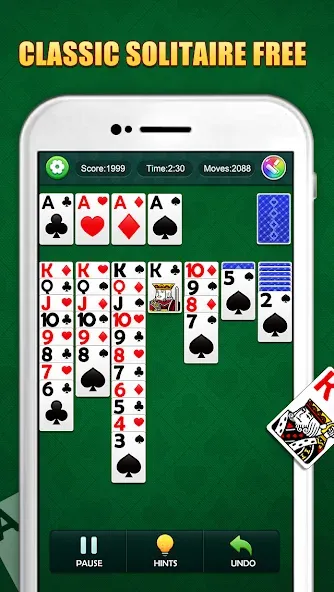 Solitaire Puzzle : Card Jigsaw (Солитер головоломка) МОД/Взлом [Деньги, Монеты и Меню MOD] Screenshot 1