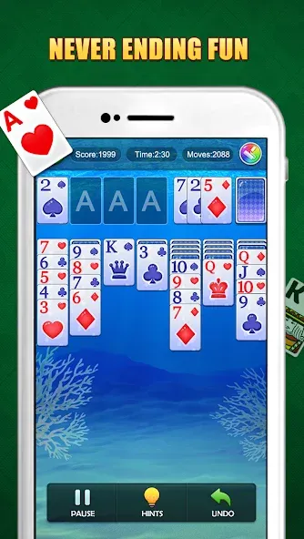 Solitaire Puzzle : Card Jigsaw (Солитер головоломка) МОД/Взлом [Деньги, Монеты и Меню MOD] Screenshot 2