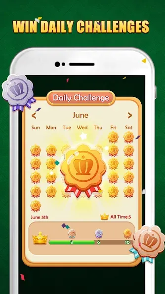Solitaire Puzzle : Card Jigsaw (Солитер головоломка) МОД/Взлом [Деньги, Монеты и Меню MOD] Screenshot 5