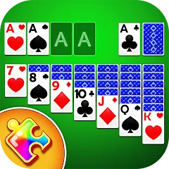 Скачать Solitaire Puzzle : Card Jigsaw Взлом (Много денег) на Андроид