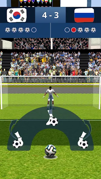 Final Shoot: Penalty-Shootout МОД/Взлом [Все открыто, Дополнительные деньги и Меню MOD] Screenshot 1