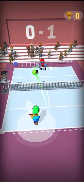 Deuce Hit! (Tennis) МОД/Взлом [Меню, Бесконечные монеты и Открытые уровни] Screenshot 1
