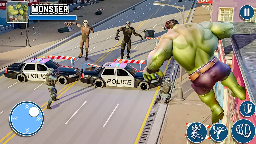 Black Monster Hero City Battle МОД/Взлом [Бесконечные деньги, Монеты и Мега MOD] Screenshot 1