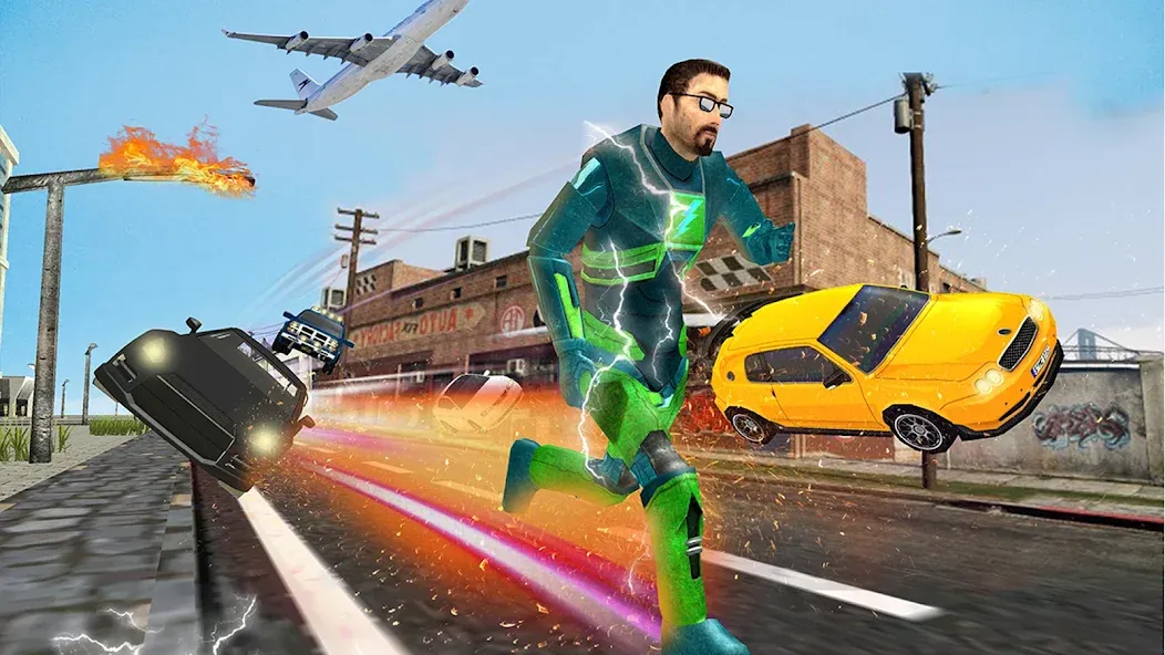 Light Superhero Speed Hero МОД/Взлом [Все открыто, Дополнительные деньги и Меню MOD] Screenshot 2