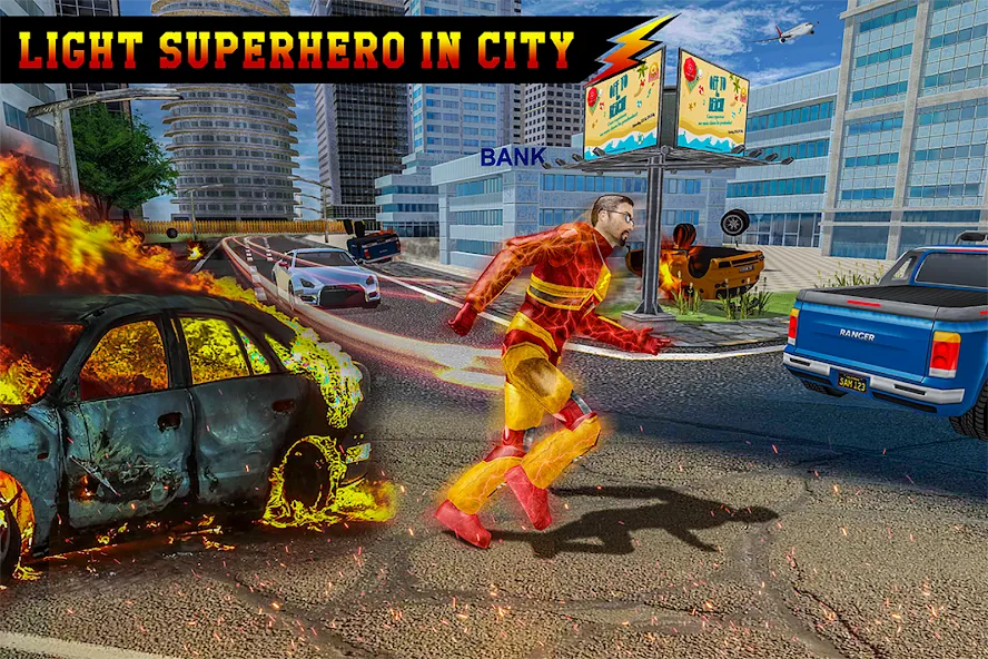Light Superhero Speed Hero МОД/Взлом [Все открыто, Дополнительные деньги и Меню MOD] Screenshot 3