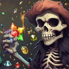 Скачать Jewels Ghost Ship: jewel games Взлом (Много денег и ходов) на Андроид бесплатно