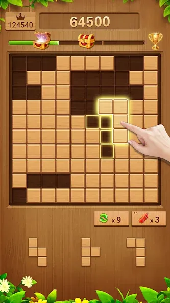Wood Block Puzzle Addictive МОД/Взлом [Много денег, Монет и Все открыто] Screenshot 4