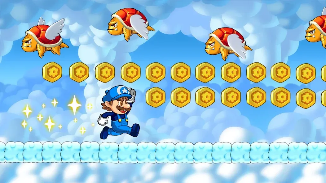 Super Machino: adventure game (упер Мачино го) МОД/Взлом [Меню, Бесконечные монеты и Открытые уровни] Screenshot 2
